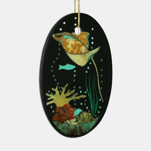 Manta Ray Keramikornament (Rechts)