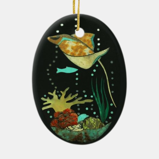 Manta Ray Keramikornament (Hinten)