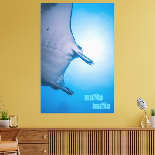 Manta ray leinwanddruck (Insitu (Wohnzimmer))