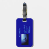 Manta Ray Luggage Tag Gepäckanhänger (Rückseite vertikal)