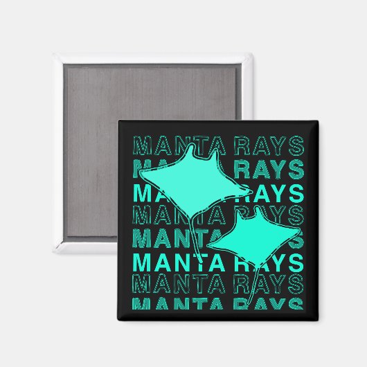 Manta Ray Magnet (Vorderseite/Rückseite)