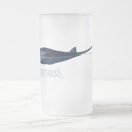 Manta Ray Mattglas Bierglas (Mittel)