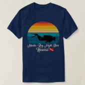 Manta Ray Night Dive Hawaii Diving T-Shirt (Design vorne)