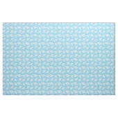 Manta Ray Pattern Tribal Tattoo Style Blau Weiß Stoff (Yard (91,4 cm))