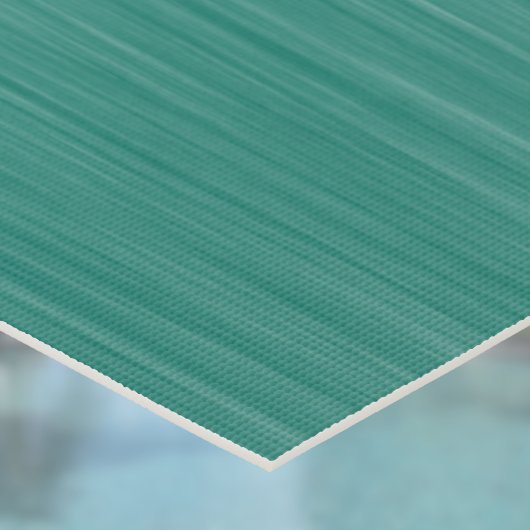 Manta Ray Polynesian Pattern Teal Green Monogram  Yogamatte