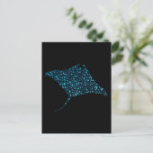Manta Ray Postcard Postkarte (Stehend Vorderseite)