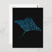 Manta Ray Postcard Postkarte (Vorne/Hinten)