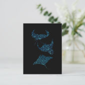 Manta Ray Postcard Postkarte (Stehend Vorderseite)