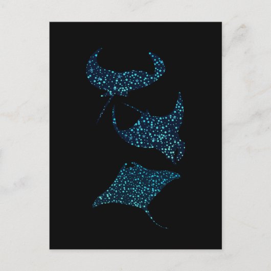 Manta Ray Postcard Postkarte (Vorderseite)