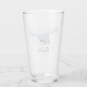 Manta-ray-Silhouette Glas (Rückseite)