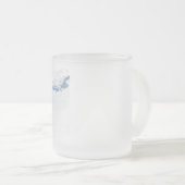 Manta-ray-Silhouette Mattglastasse (VorderseiteRechts)