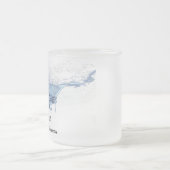 Manta-ray-Silhouette Mattglastasse (Mittel)