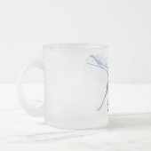 Manta-ray-Silhouette Mattglastasse (Links)