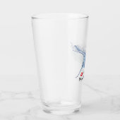 Manta Ray Silhouette mattierte Tasse (Rechts)