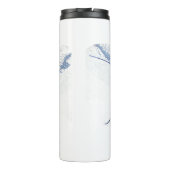 Manta Ray Silhouette mattierte Tasse (Rückseite)