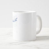 Manta Ray Silhouette mattierte Tasse (Vorderseite Rechts)