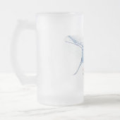 Manta Ray Silhouette mattierte Tasse (Links)