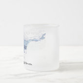 Manta Ray Silhouette mattierte Tasse (Mittel)