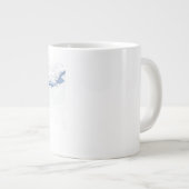 Manta Ray Silhouette mattierte Tasse (Vorderseite Rechts)