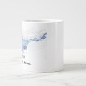 Manta Ray Silhouette mattierte Tasse (Vorderseite)