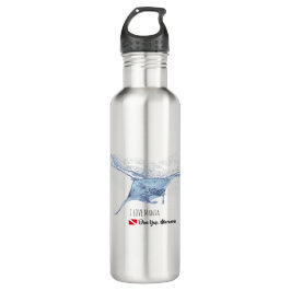 Manta Ray Silhouette mattierte Tasse Edelstahlflasche