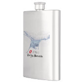 Manta Ray Silhouette mattierte Tasse Flachmann (Links)