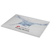 Manta-ray-Silhouette Schneidebrett (Ecke)