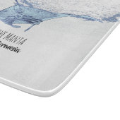 Manta-ray-Silhouette Schneidebrett (Ecke)