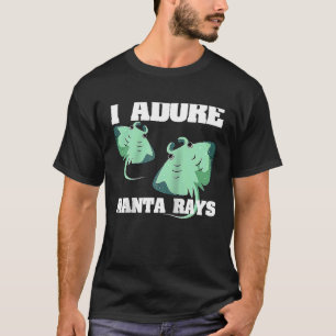 Manta Ray Stingray Fish Ocean Biologin Mantas Rag T-Shirt