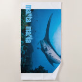 Manta ray strandtuch (Vorderseite)