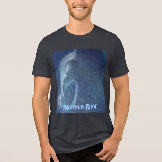 Manta Ray Tri-Blend Shirt (Vorderseite)