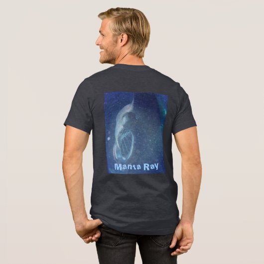 Manta Ray Tri-Blend Shirt (Rückseite voll)