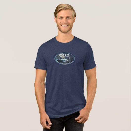 Manta Ray Tri-Blend Shirt (Vorderseite voll)
