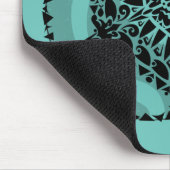 Manta Ray Tribal Tattoo Style Mousepad (Ecke)