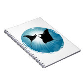 Manta Ray Underwater Aquatic Life Notizblock (Rechte Seite)