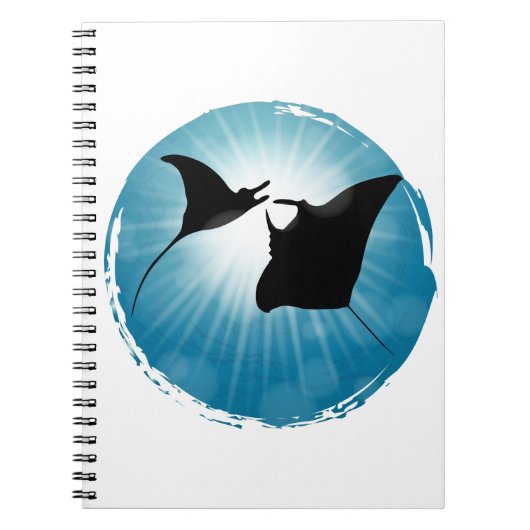 Manta Ray Underwater Aquatic Life Notizblock (Vorderseite)