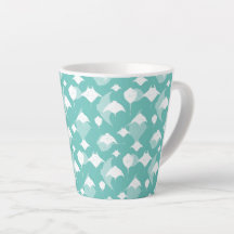 Manta Rays and Stingray Pattern on Aqua Blue