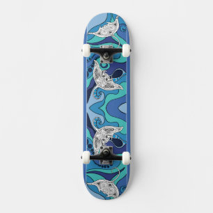 Manta-Rays im Paradies Skateboard