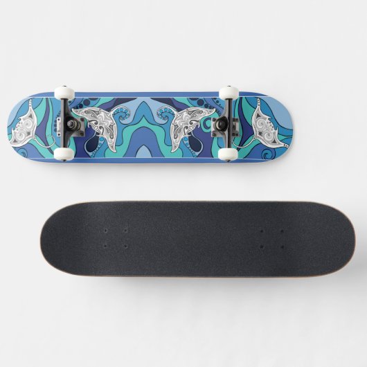 Manta Rays in Paradise Skateboard (Horizontal)