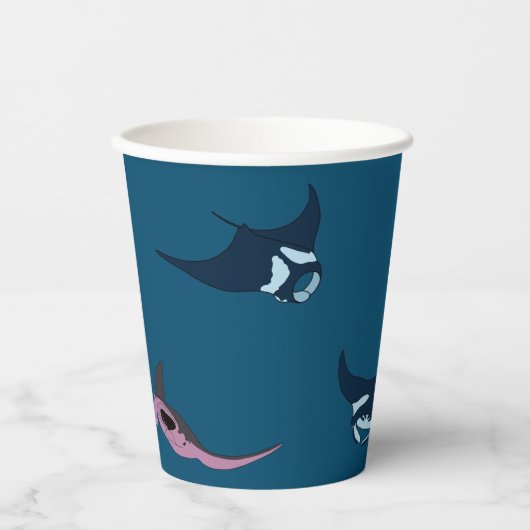 Manta Rays Pappbecher (Vorderseite)