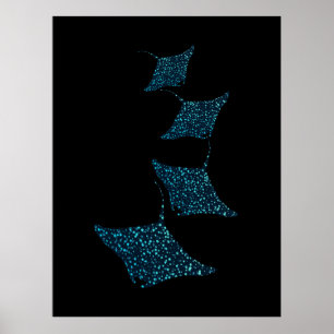Manta Rays Poster