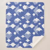 Manta-Rays, Stingrochen, Cooles blaues Weißmeer-Le Sherpadecke (Vorderseite)