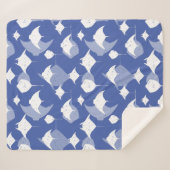 Manta-Rays, Stingrochen, Cooles blaues Weißmeer-Le Sherpadecke (Vorderseite (Horizontal))