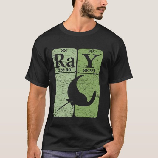 Manta Rochen Periodensystem Elemente Stachelrochen T-Shirt (Vorderseite)