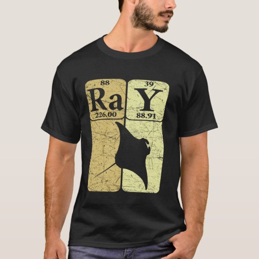 Manta Rochen Periodensystems Elemente Stachelroche T-Shirt (Vorderseite)