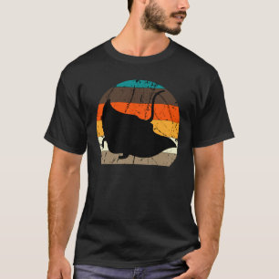 Manta Rochen Retro Vintage Stachelrochen Fisch Oze T-Shirt