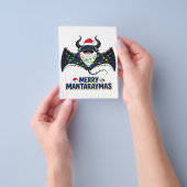 Manta Rochen Santa Hut Weihnachtslichter Frohe Man Flyer (Gruppe)