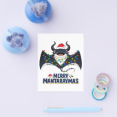 Manta Rochen Santa Hut Weihnachtslichter Frohe Man Flyer (Einzeln)