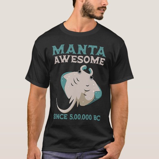 Manta Rochen Stechrochen Fisch Uralt 5 00 000 v. C T-Shirt (Vorderseite)