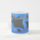 Manta-Strahl - retten Sie unsere Ozeane Mattglastasse (Vorderseite Links)